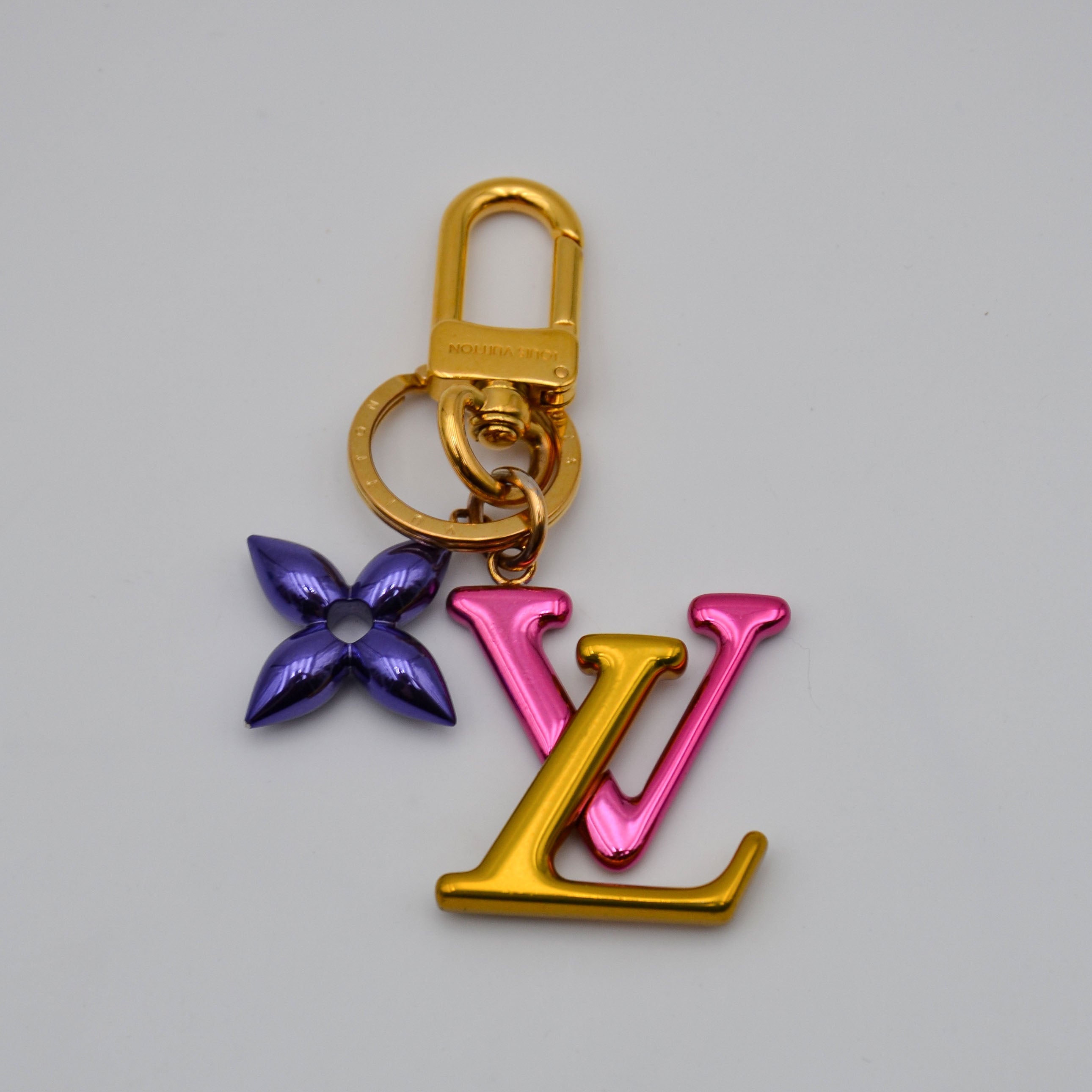 Louis Vuitton LV Initials & Monogram Flower Keyring