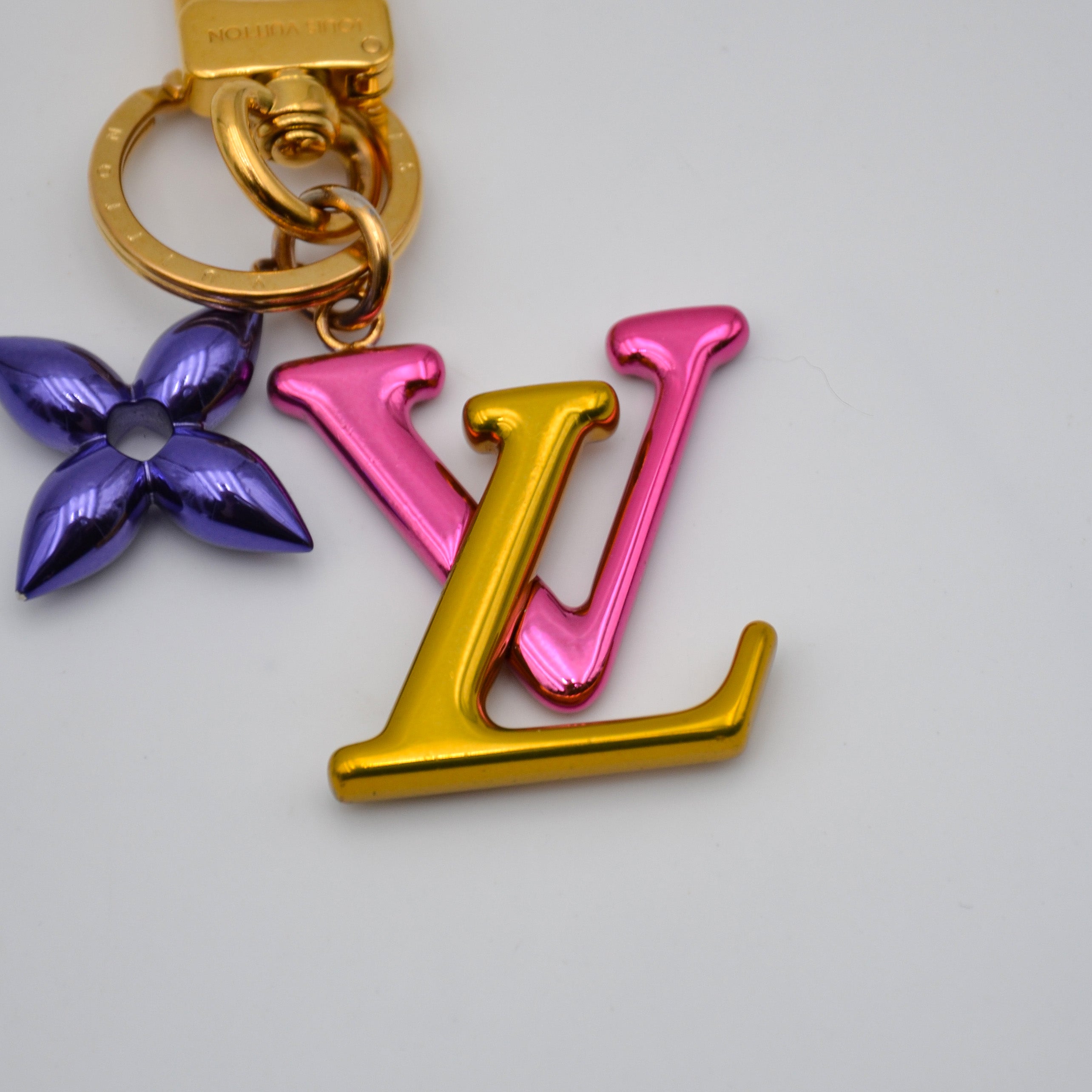 Louis Vuitton LV Initials & Monogram Flower Keyring