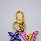 Louis Vuitton LV Initials & Monogram Flower Keyring