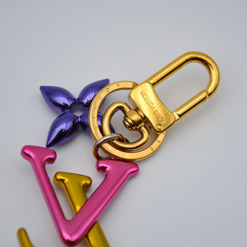 Louis Vuitton LV Initials & Monogram Flower Keyring