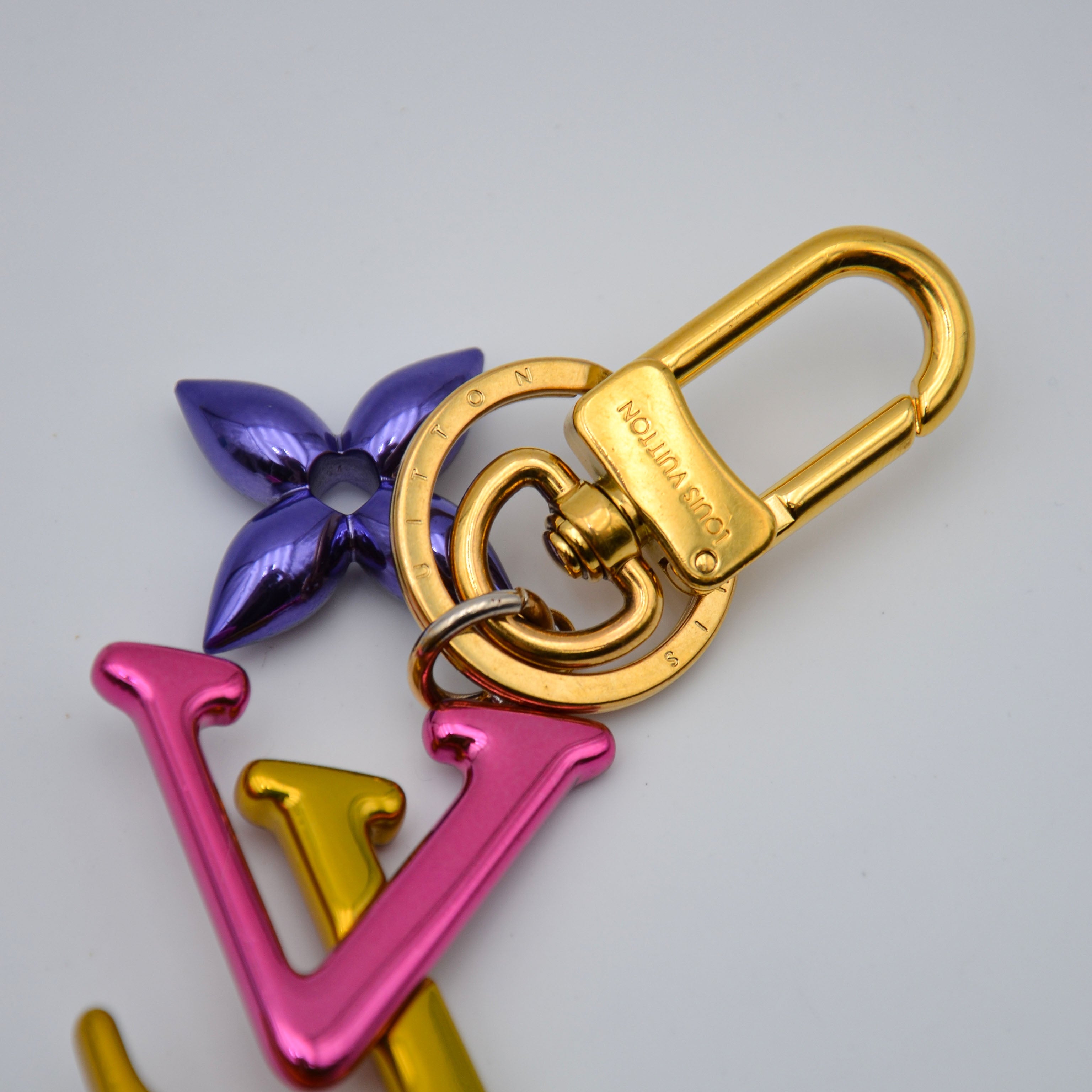 Louis Vuitton LV Initials & Monogram Flower Keyring