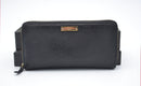 Cartera larga Gucci Zippy en cuero negro Guccissima