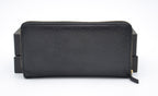 Gucci Zippy Long Wallet In Black Leather Guccissima