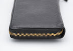Gucci Zippy Long Wallet In Black Leather Guccissima