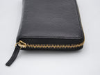 Gucci Zippy Long Wallet In Black Leather Guccissima