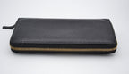 Gucci Zippy Long Wallet In Black Leather Guccissima