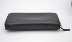 Gucci Zippy Long Wallet In Black Leather Guccissima