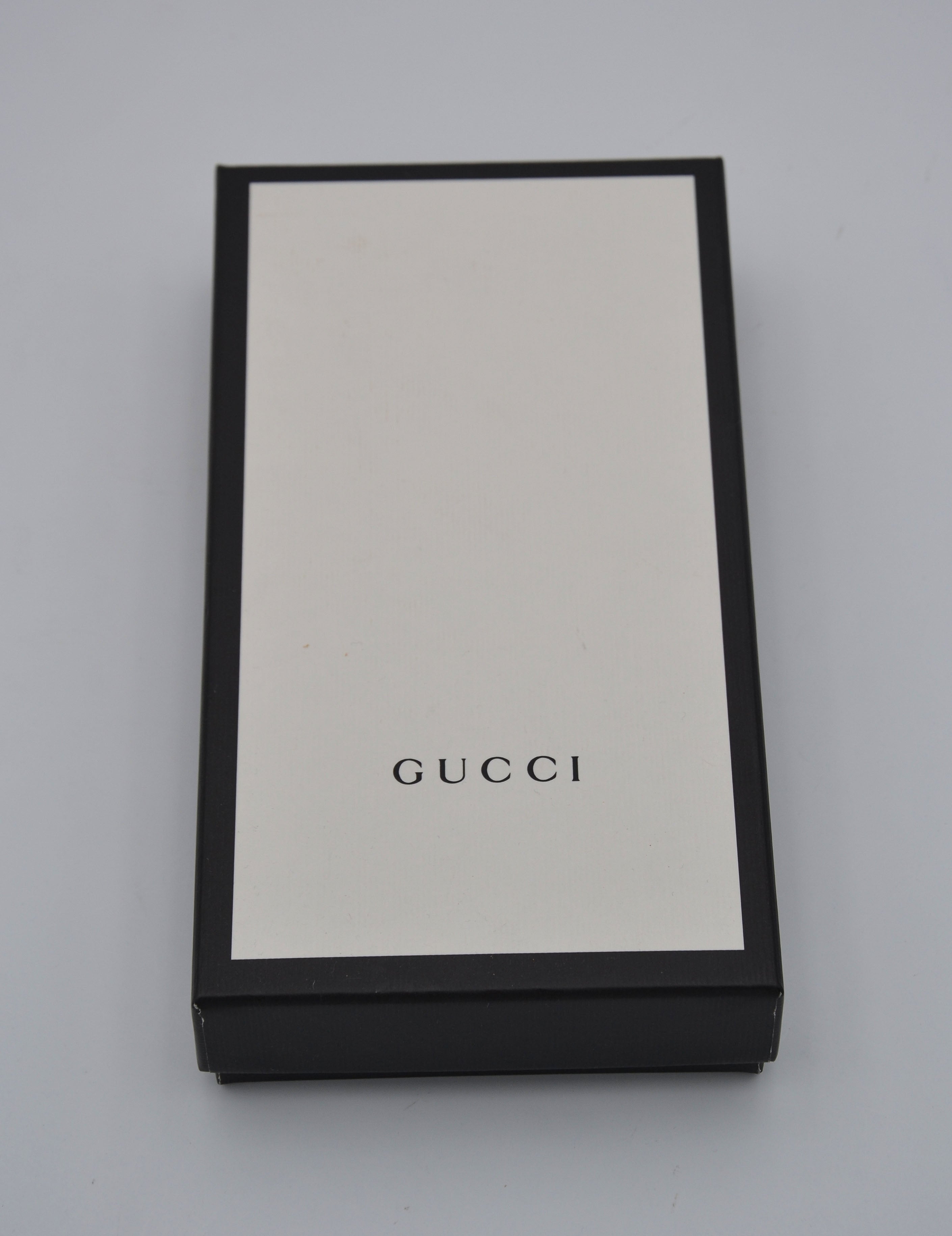 Gucci Zippy Long Wallet In Black Leather Guccissima