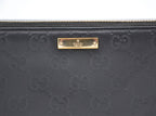 Gucci Zippy Long Wallet In Black Leather Guccissima