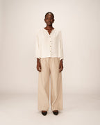 Blusa Portrait - Beige