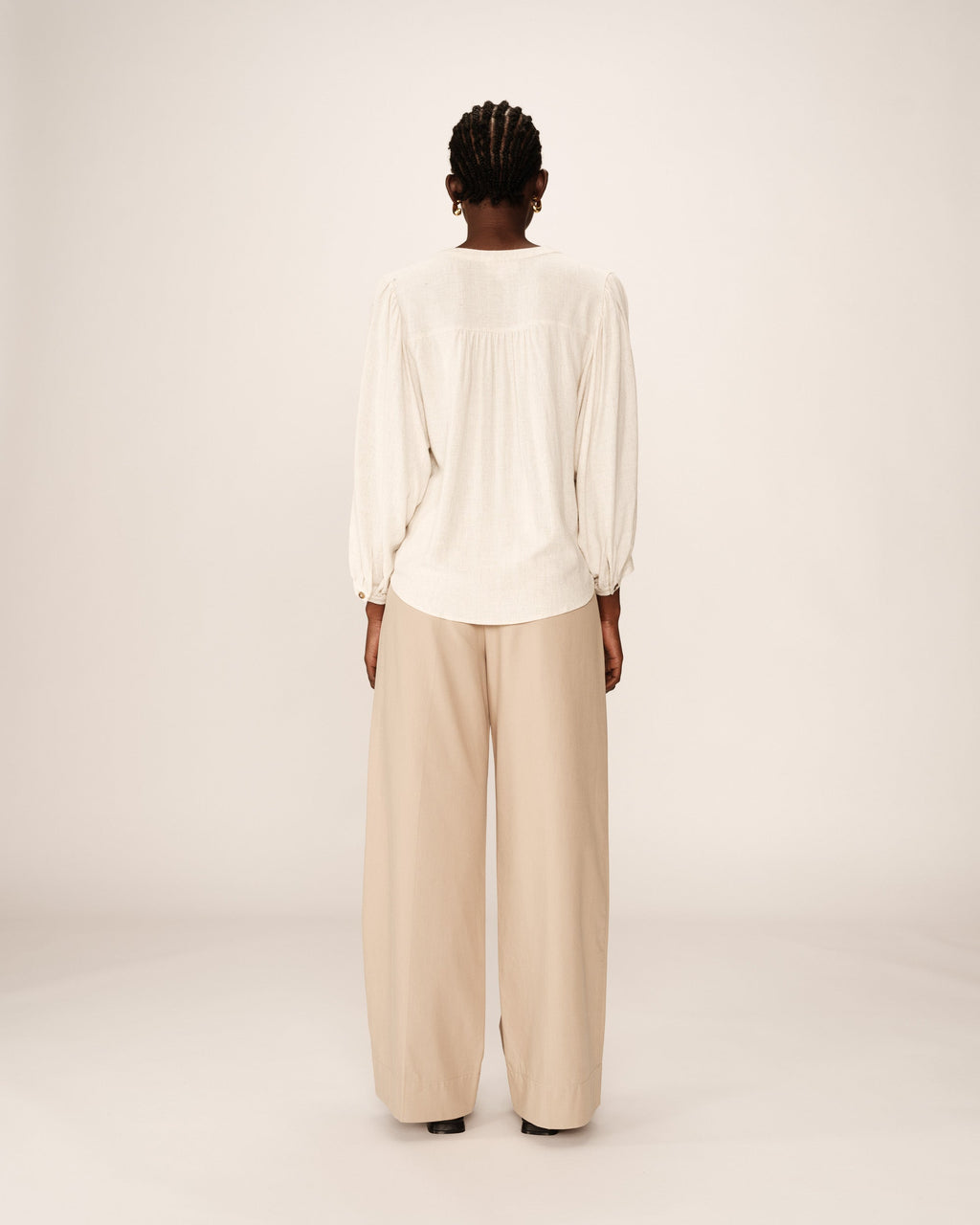 Blusa Portrait - Beige
