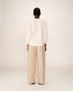 Blusa Portrait - Beige