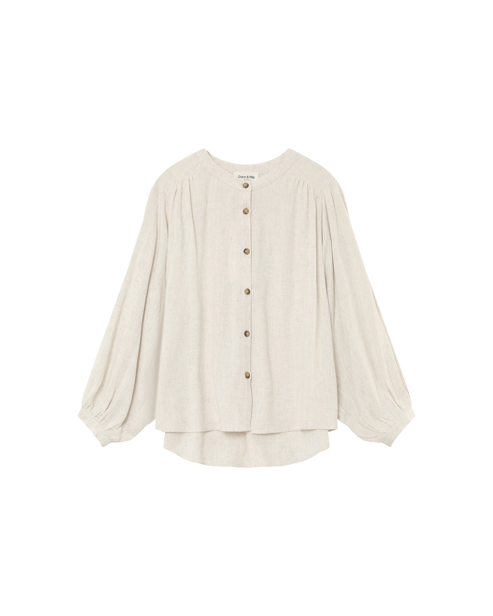 Blusa Portrait - Beige