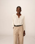 Blusa Portrait - Beige