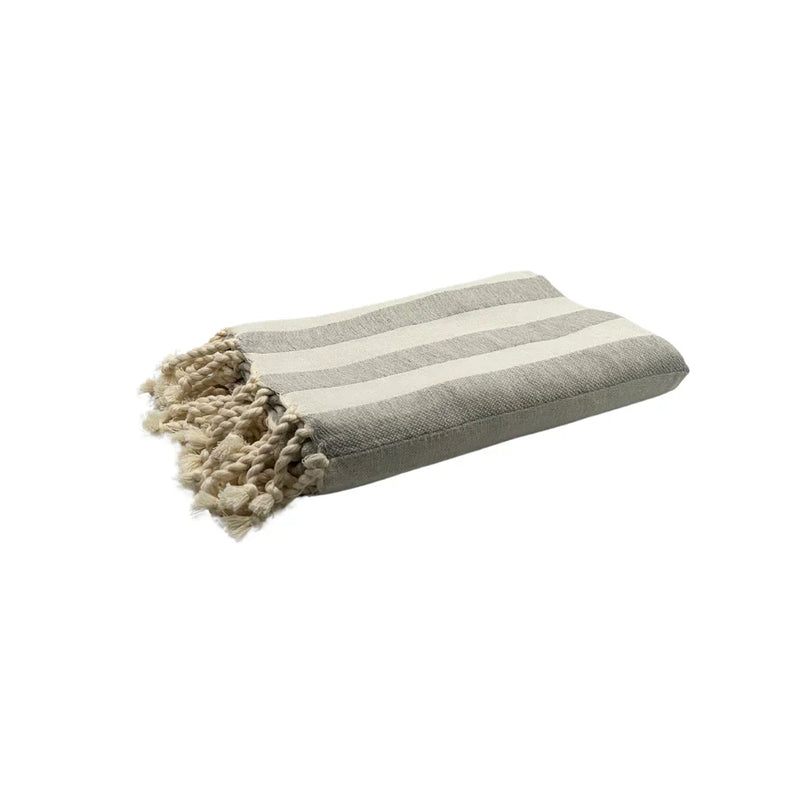 Fouta Positano Gris calcé - 100 x 200 cm | Beach Towel