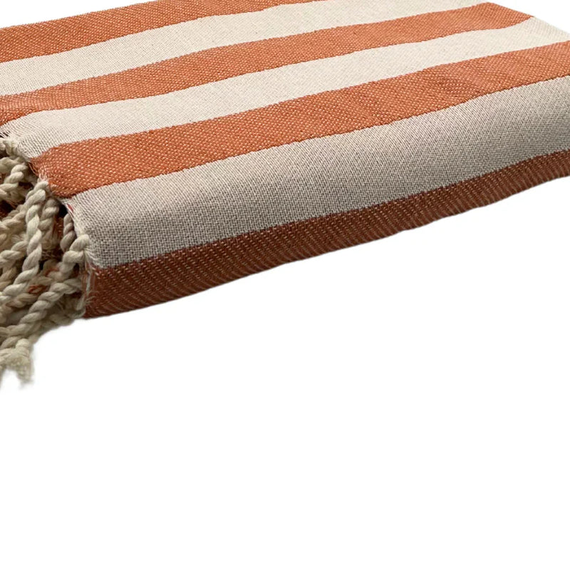 Fouta Positano Peach - 100 x 200 cm | Beach Towel