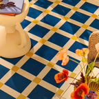 Positano - Tapis D'Extérieur - Polypropylène/Polyester - Bleu