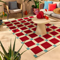 Positano - Tapis D'Extérieur - Polypropylène/Polyester - Bordeaux