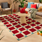 Positano - Tapis D'Extérieur - Polypropylène/Polyester - Bordeaux