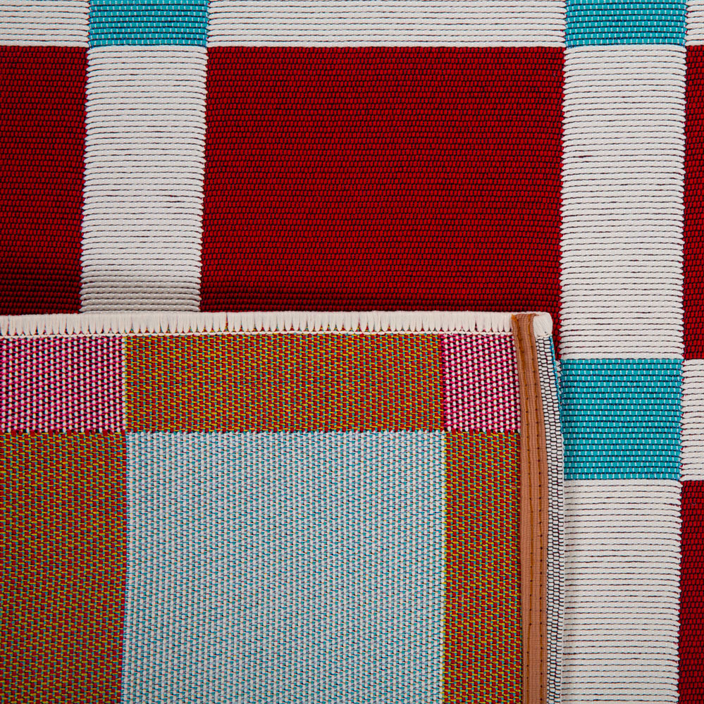 Positano - Tapis D'Extérieur - Polypropylène/Polyester - Bordeaux
