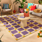 Positano - Tapis D'Extérieur - Polypropylène/Polyester - Violet