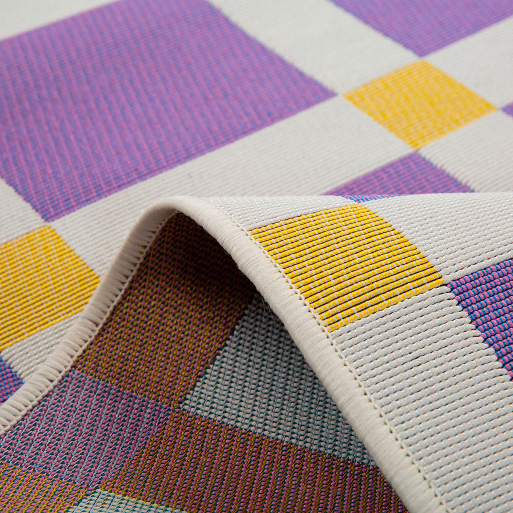Positano - Tapis D'Extérieur - Polypropylène/Polyester - Violet