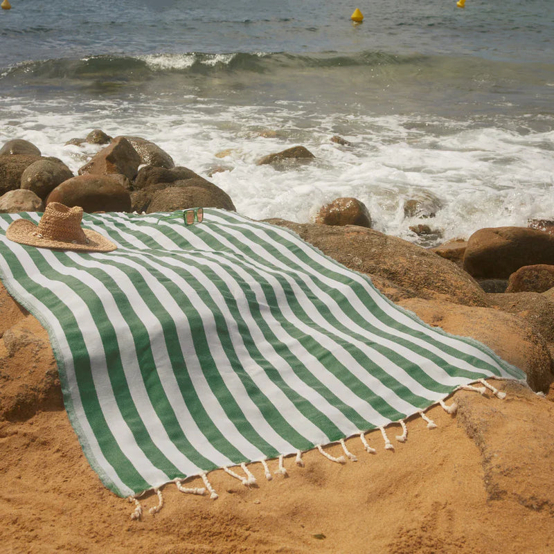 Fouta Positano Emerald Green - 100 x 200 cm | Beach Towel