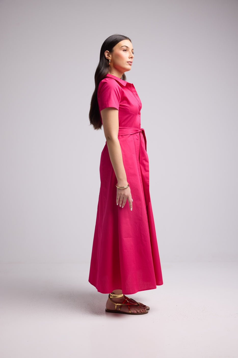 Vestido Largo - Poti - Rosa