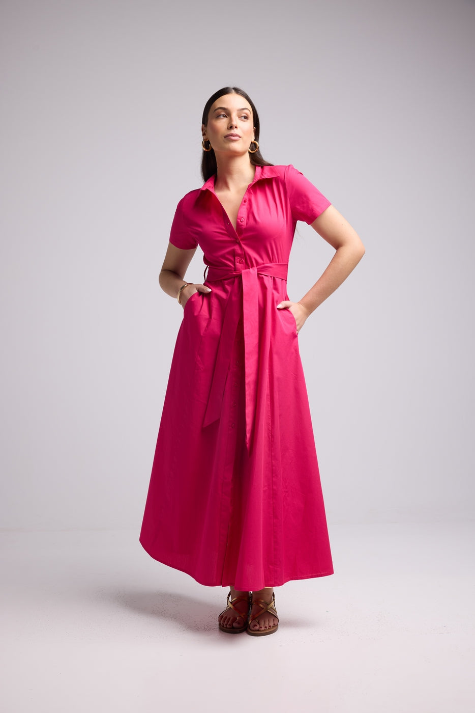 Vestido Largo - Poti - Rosa