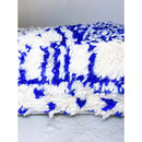 Pouf Berbère Marocain Azilal - Bleu Majorelle