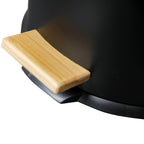 Poubelle À Pédale Inox Bois Forest - 30L - Noir