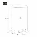 Poubelle Pédale - Vert Canard - 20L/30L/40L