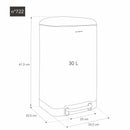 Poubelle Pédale - Rouge - 30L