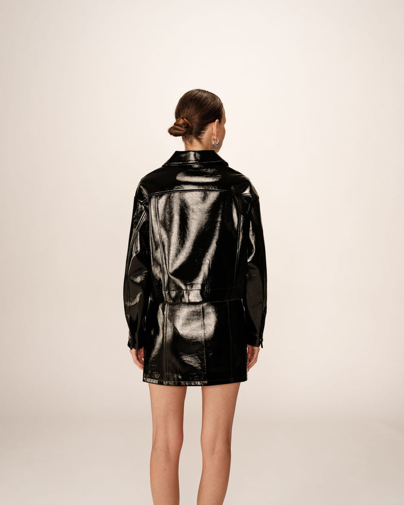 Powder Black Short Jacket