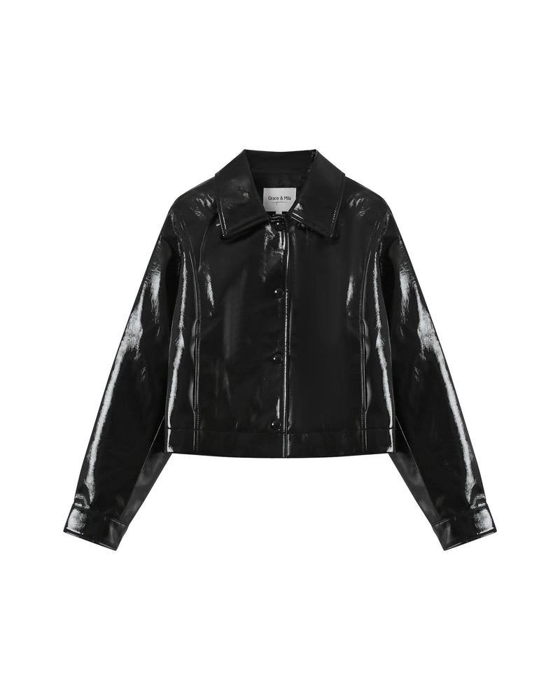 Powder Black Short Jacket