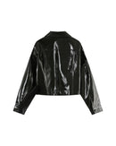 Powder Black Short Jacket