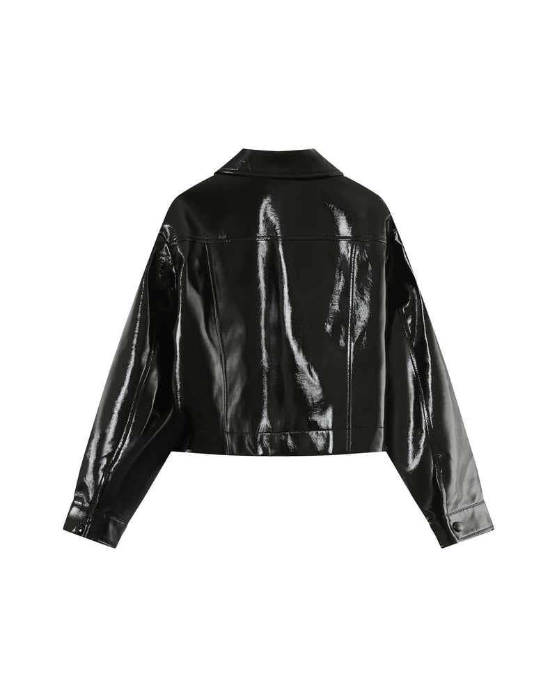 Powder Black Short Jacket