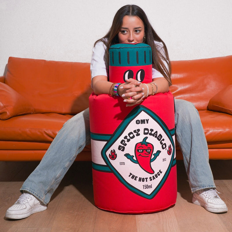  Coussin géant gonflable OMY Spicy Diablo – Assise confortable et design original en déco 
