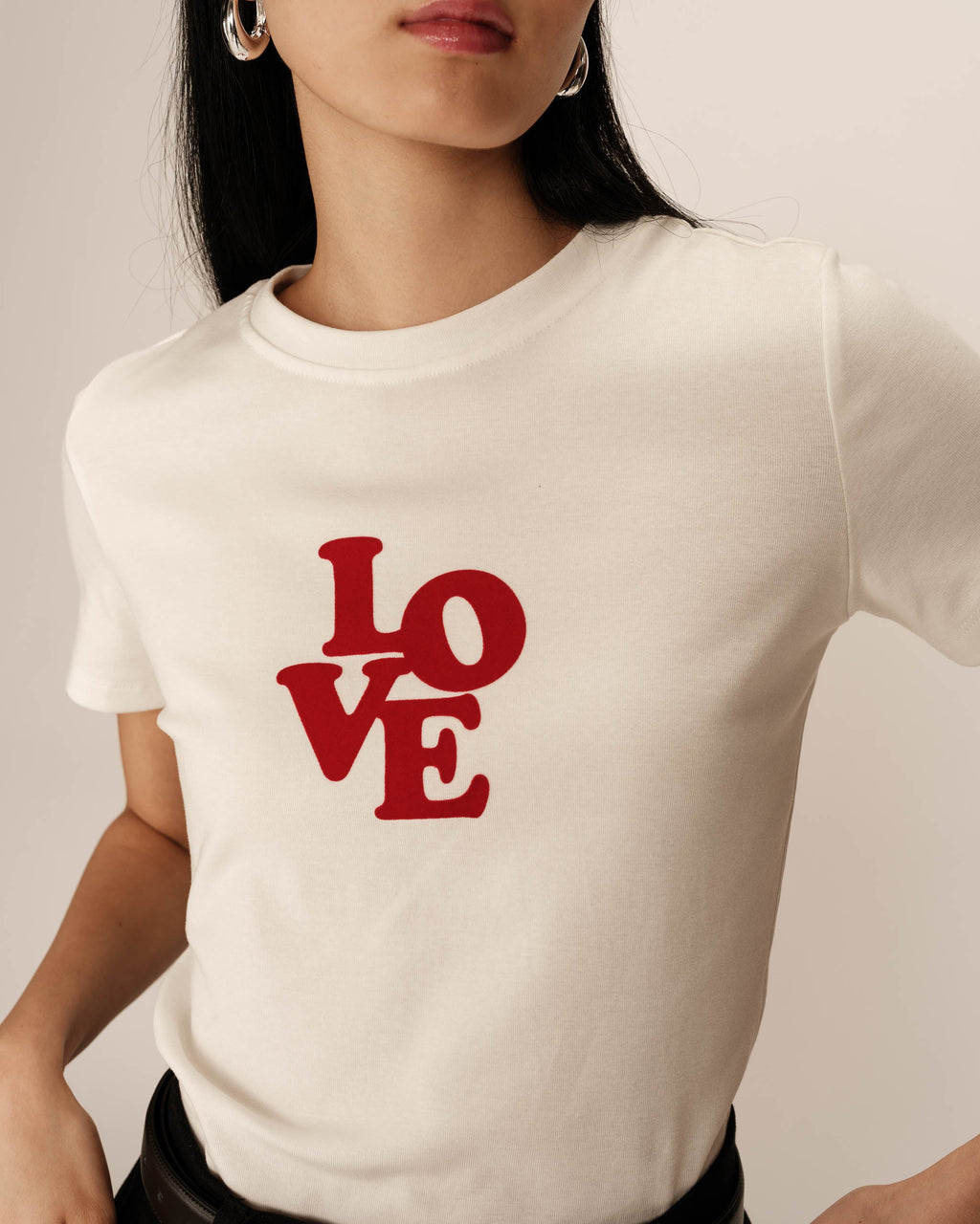 T-Shirt Poussin - Ecru