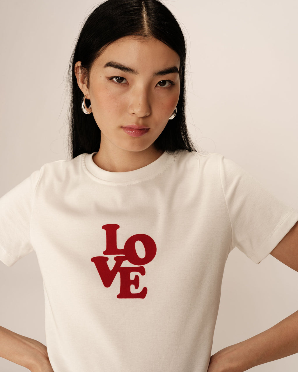 T-Shirt Poussin - Ecru