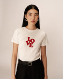 Camiseta Crudo Con Mensaje Estampado Chick