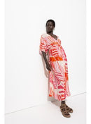 Robe Longue Imprimée - Multicolore Imprime