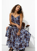 Robe à Bretelles Imprimée - Multicolore Imprime
