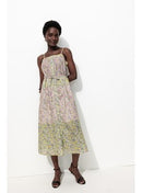 Robe Fleurie à Bretelles Femme - Multicolore Imprime