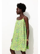Robe Courte et Évasée Femme - Multicolore Imprime