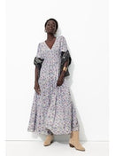Robe Longue Imprimée Femme - Naturel Imprime