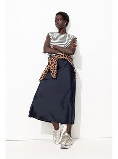 Robe Effet 2 en 1 Femme - Bleu Raye