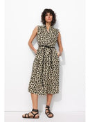 Robe-chemise Léopard Femme - Naturel Imprime