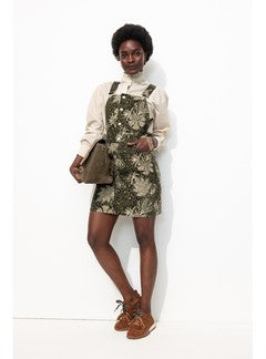 Robe-salopette Imprimée Femme - Kaki Imprime