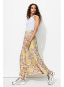 Jupe Longue Imprimée Femme - Violet Imprime